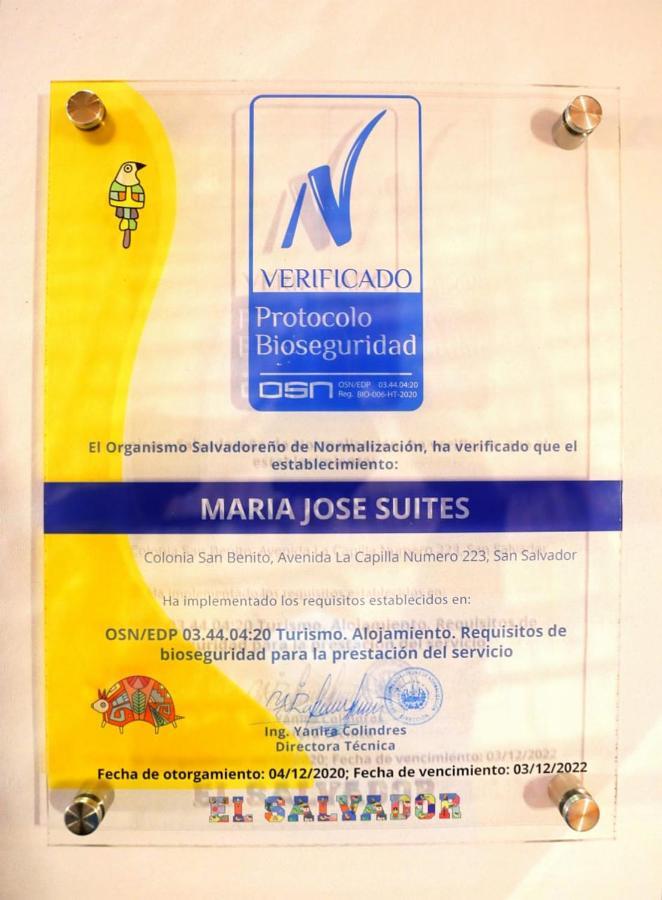 Maria Jose Suites San Salvador Exterior photo